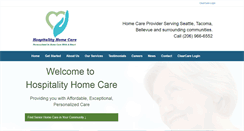 Desktop Screenshot of hospitalityhomecare.com